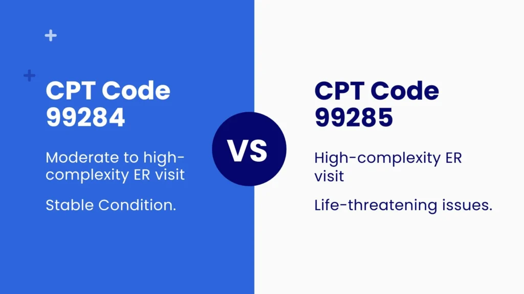 99284 vs 99285
